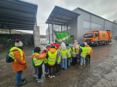 Klasa 3 b w Łużyckim Centrum Recyklingu w Marszowie.