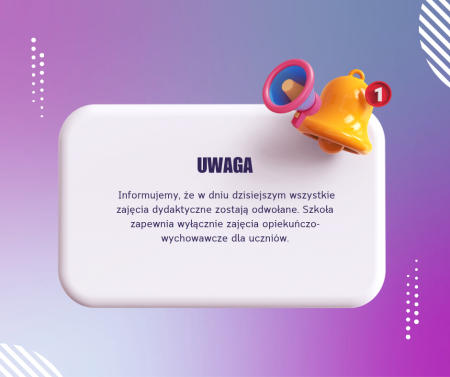 Gołoledź - zawieszone zajęcia w dniu 5 lutego 2026 r.