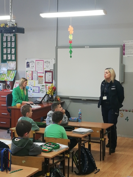 Spotkanie z panią policjantką.